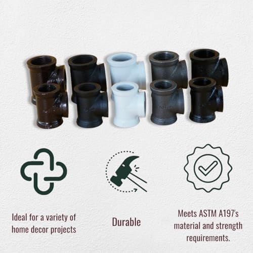 Tee 3/4" Pipe Fitting – Industrial Threaded Black Iron Pipe Fitting - Image 6