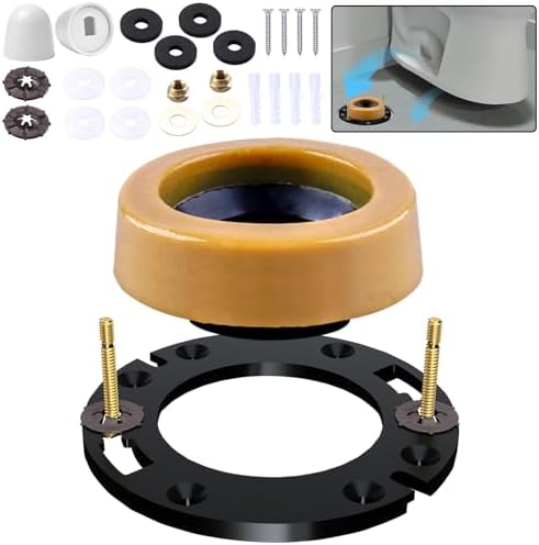 boeemi Toilet Flange Repair Kit Extra Thick Wax Ring Fits 3 or 4 Inch by boeemi