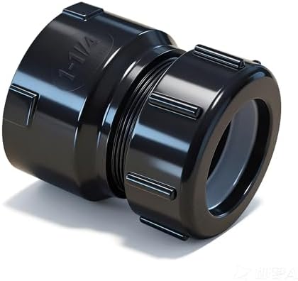 Lesso 1-1/4 Inch ABS P-Trap Adapter, 2 Pack by LESSO