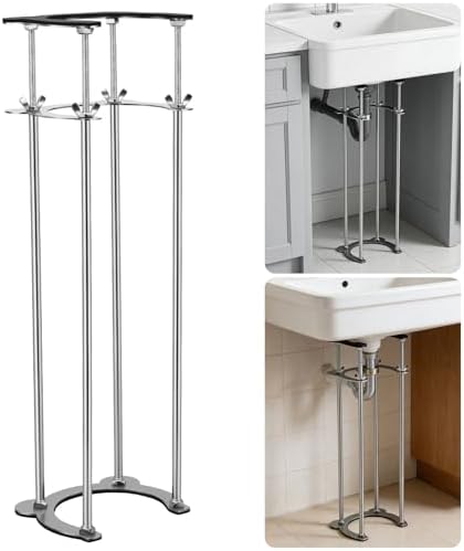 Undermount Sink Brackets, Stainless Sink Support, 18.1"-31.1" Adjustable Under by CWTRLPC