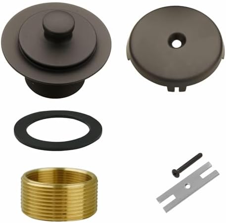 WELSAN Oil Rubbed Bronze Tub Drain and 1 Hole Faceplate Overflow Bath Kit by WELSANGREENHOME