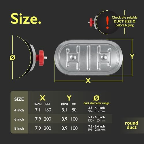 Round Galvanized Steel Duct Access Door - Image 2