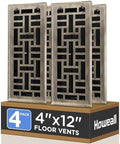 Howeall 4x12 Inches 4 Pack Heavy Duty Walkable Floor Register by Howeall