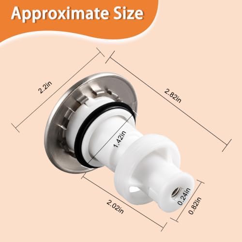 Drain Sink Stopper for Pfister 972-098J, Brushed Nickel Sink Plug Part - Image 2