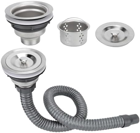 Stainless Steel Sink Drain Strainer Assembly by Yulatik