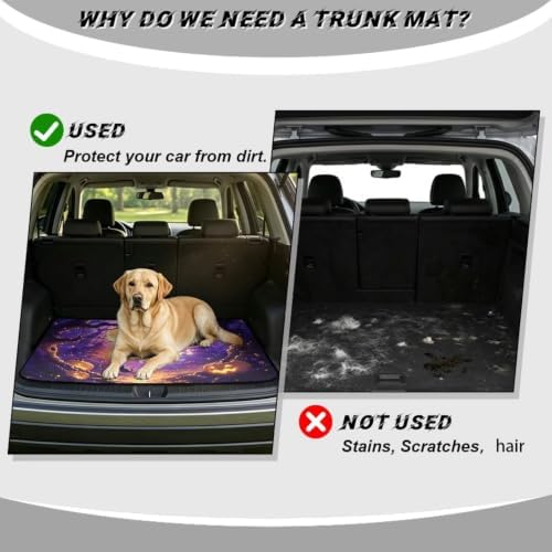Purple Ghost Lantern All Weather Trunk Mat 29"x39" - Image 4