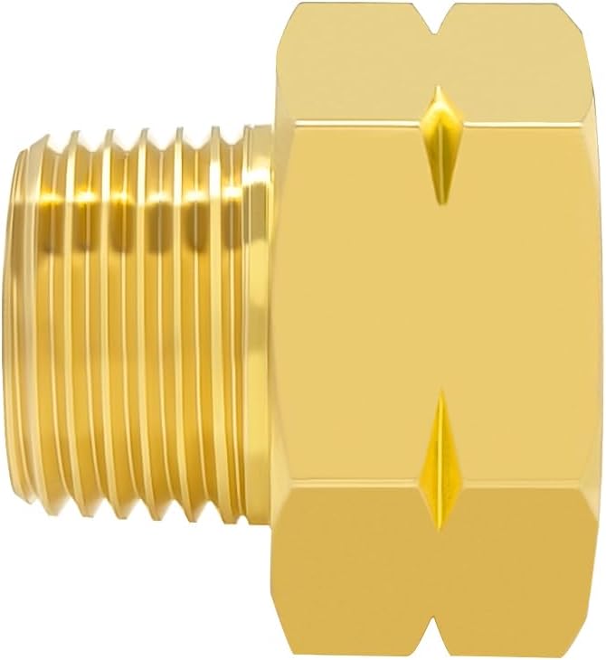 Hooshing 2PCS Brass Pipe Fitting 3/4" NPT Male to 1" NPT Female Reducer - Image 4