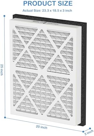 20x25x3 MERV 13 Pleated Air Filter Replacement Compatible - Image 6