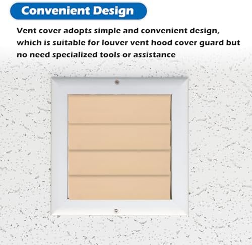 Geelin 4pcs 4 Inch Dryer Air Exhaust Vent Cover, Replacement Louver, UV and - Image 4