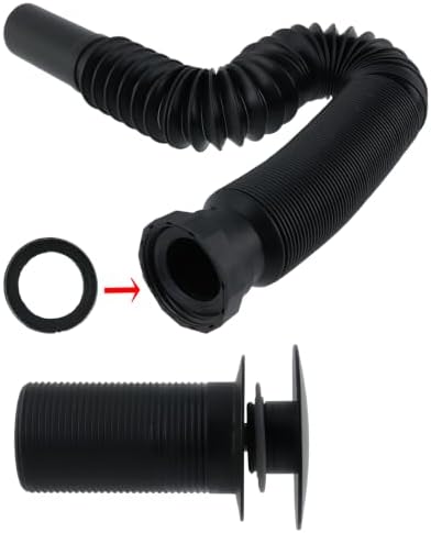 Bathroom Sink Drain Kit, Matte Black - Image 7