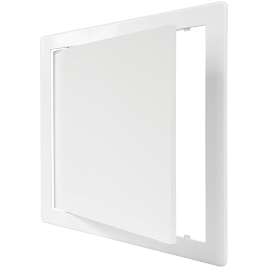 10" x 10" White ABS Plastic Plumbing Access Panel by ECOPROVENT