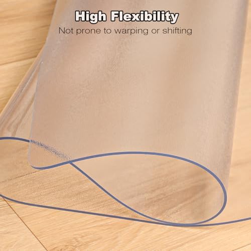3′ x 4′ Heavy-Duty Vinyl Floor Mat, Waterproof Plastic Rug Cover - Image 5