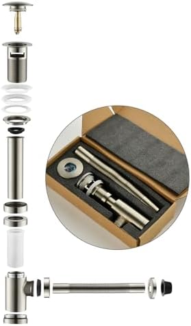 Bathroom Sink P-Trap Complete Set Adjustable Threaded Tube 1-1/4 Bottle Trap - Image 6