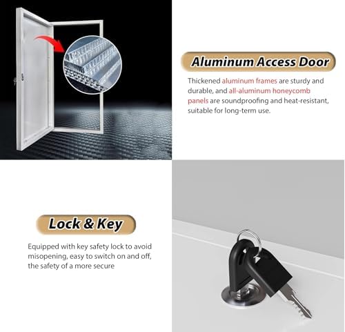 22x30 24x36 36x36 36x48 36x60 Access Door, Exterior Plumbing Wall Access Panel - Image 4