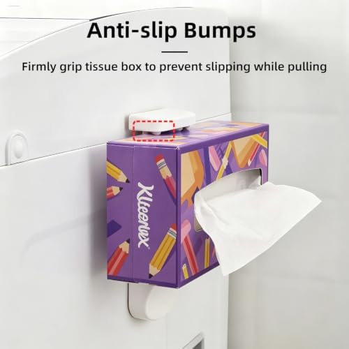 Adjustable Tissue Box Holder Wall Mount Hang Adhesive 1PC - Image 5