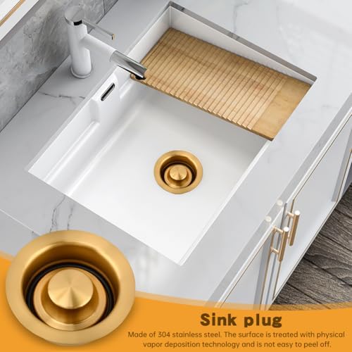 Kitchen Sink Garbage Disposal Flange & Stopper, Fits 3.5-Inch Standard Sink - Image 5