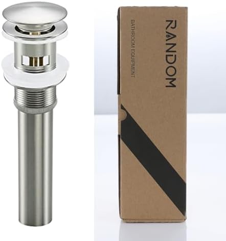 RANDOM Brushed Nickel Pop Up Sink Drain Stopper by RANDOM