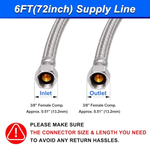 Dishwasher Installation Kit - 6 FT Supply Line - Image 7