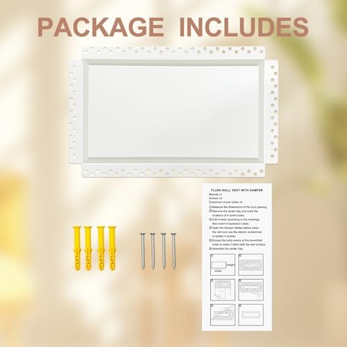 8x14 Inch Steel Recessed Flush Wall Vent Cover - Image 5