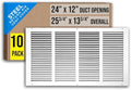 Fits 24x12 Duct Opening | Steel Return Air Grille by Handua | Vent Cover Grill by Handua