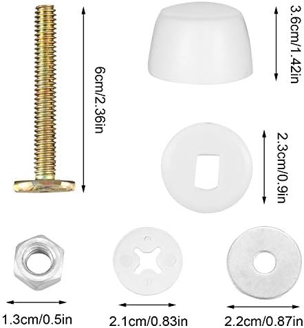 11 Pcs Toilet Wax Ring Kit Include Thick Flange Closet Bolts Bolt Caps and - Image 4