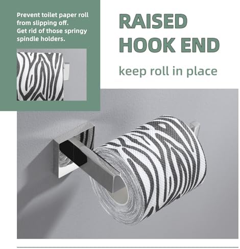 Angle Simple Toilet Paper Holder, Bathroom Tissue Holder, Polished Chrome - Image 5