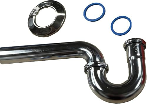 EZ-Fluid 1-1/4" x 1-1/4" Thick Heavy Duty 17 Gauge Chrome Brass Bathroom Sink by EZ-FLUIDPlumbingProducts