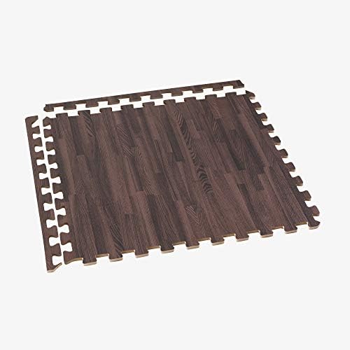 Forest Floor 3/8 Inch Thick Printed Foam Tiles, Premium Wood Grain Interlocking - Image 4