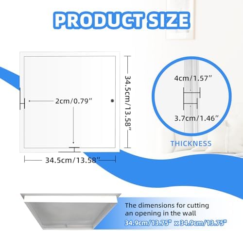 14" x 14" Metal Access Panel, 1MM Thickened Access Panel - Image 2