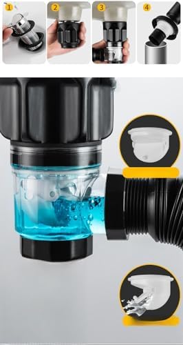 Bathroom Sink Drain Kit with Flexible Expandable P-Trap Sink Drain Pipe Tube - Image 5