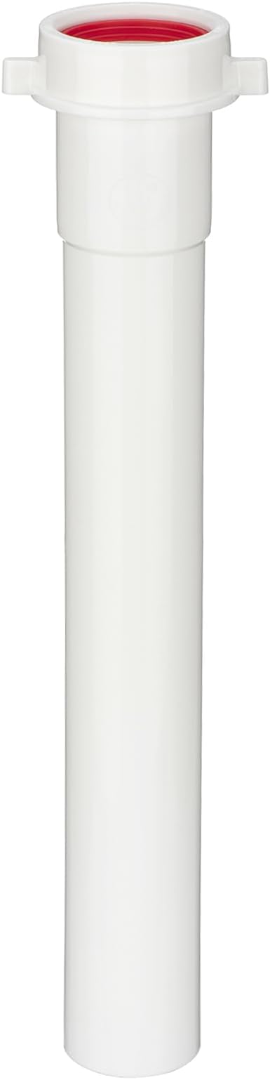 Yariwiz White Sink Drain Extension Thread Pipe1 1/2 Inch x 12 inch Length by Yariwiz
