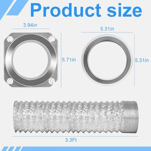 Magnetic Dryer Vent Connector Kit DV180 Aluminum Alloy Shell Magnetic Dryer - Image 2