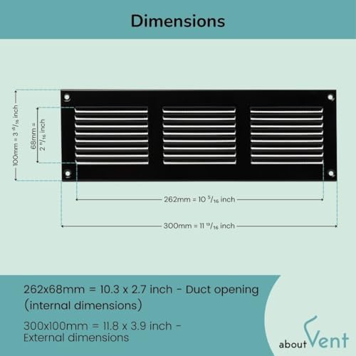 10x2 inch Vent Cover - Image 2