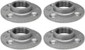PIPE DECOR 1-1/2" Malleable Iron Floor Flange 4 Pack, Industrial Steel Grey by PipeD%C3%A9cor