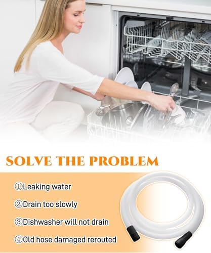 WD24X10065 12 Feet Dishwasher Drain Hose Extension Fits - Image 5