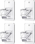 Universal Curtain Rod Holders, No Drill Curtain Rod Brackets, Self Adhesive by EKOTTOK