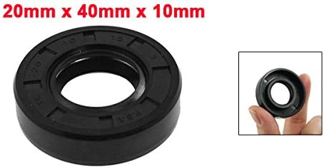 uxcell Metric Rotary Shaft Oil Seal 20x40x10mm TC Double Lips Rubber - Image 3
