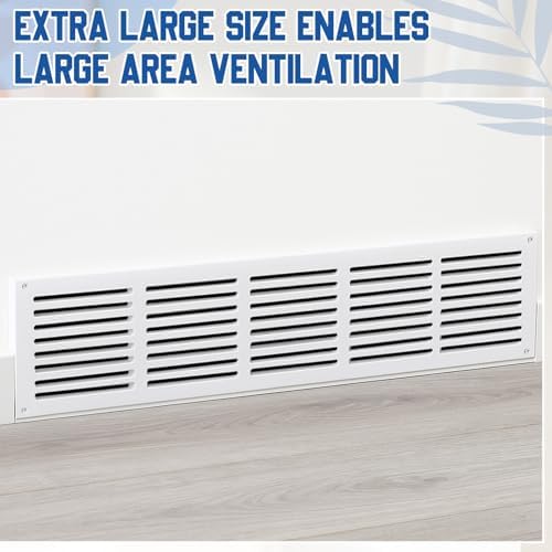 Colingmill 1 Pcs Decorative Return Air Vent Cover 35.5 x 8.5 x 3/4 Inch White - Image 6