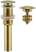 Bathroom Sink Drain Without Overflow Polished Gold, Bath Faucet Vessel Vanity by SWHYGER