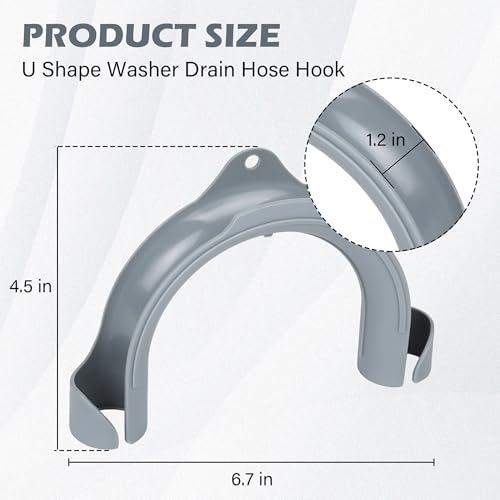 U-Shaped Washing Machine Drain Hose Holder Hook - Image 2