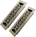 Howeall 2x10 Inches 2 Pack Heavy Duty Walkable Floor Register Easy Adjust Air by Howeall