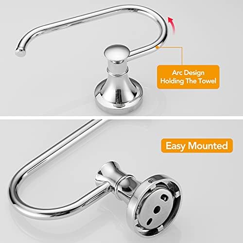 BESy Toilet Paper Holder Wall Mount Bathroom Tissue Holder Polished Chrome - Image 6