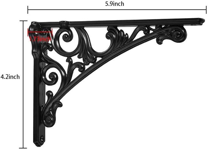 khtumeware Shelf Bracket 6 Inch, Decorative Brackets - Image 2
