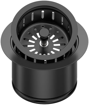 Kitchen Extended Garbage Disposal Flange Strainer Stainless Steel Flange Kit by VISTOP