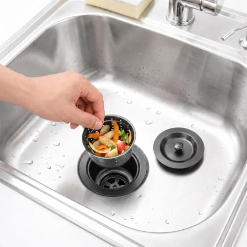LQS Kitchen Sink Drain Assembly, Kitchen Sink Strainer - Image 2