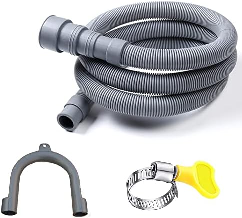 HLMOptimo 6 Feet Universal Washing Machine Drain Hose Flexible Dishwasher Drain by HLMOptimo