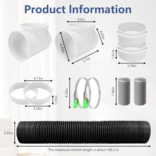Dryer Vent Hose For Tight Space | Flexible Dryer Vent Connector Kit - Image 2