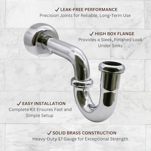Westbrass A400-1-05 1-1/2" OD 17 gauge P-Trap - Image 7