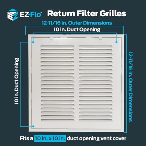 EZ-FLO 10 x 10 Inch Return Air Vent Cover - Image 2