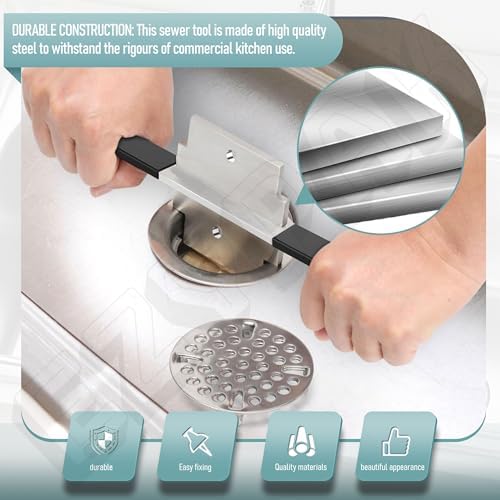 Waste Drain Tool for 3 Tier Sink in Commercial Kitchen - Image 6